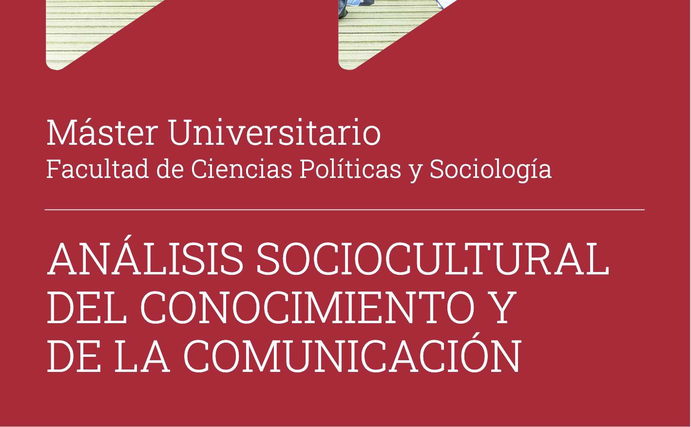 Accede al díptico del Máster